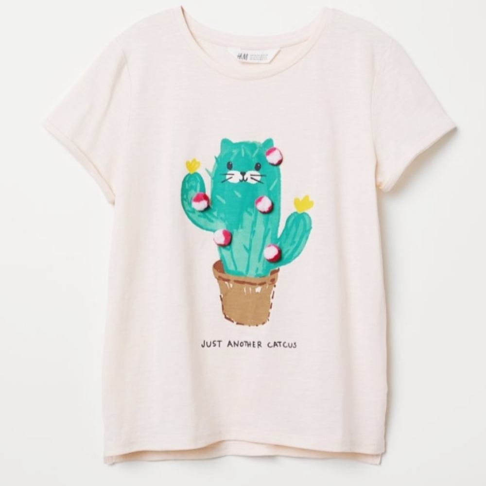 GIRL'S H&M "CATCUS" HIGH LOW TOP